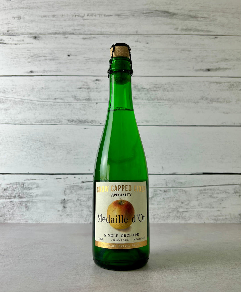 Photo of a 375 mL bottle of Snow Capped Cider Speciality Single Orchard Medaille d'Or - Colorado Estate Cider