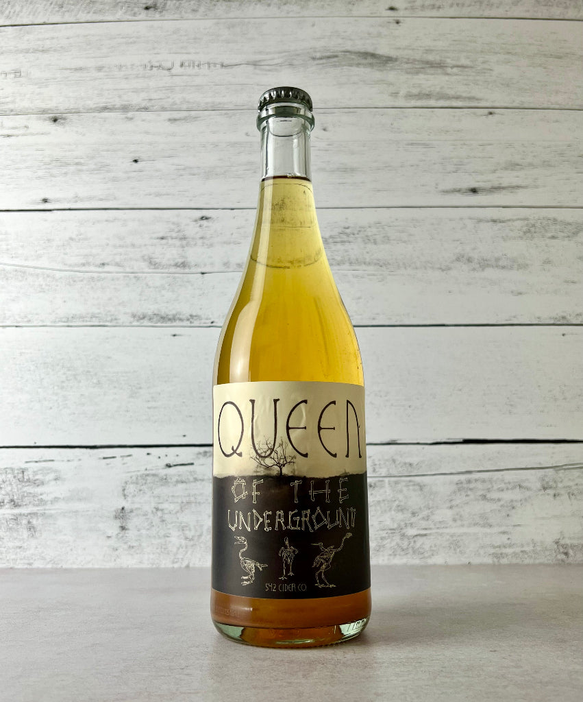 Photo of a 750 mL bottle of Barmann Cellars Queen of the Underground quince cider