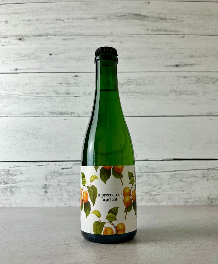 Photo of a 375 mL bottle of Botanist & Barrel a precocious apricot cider