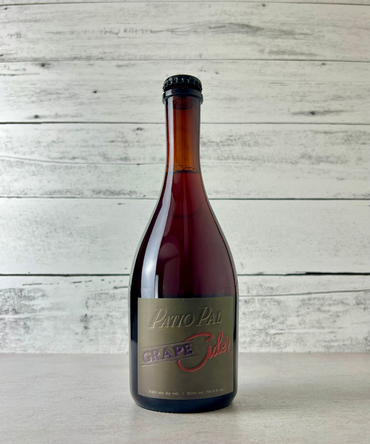 Photo of a 500 mL bottle of Durham Cider Patio Pal Grape Cider