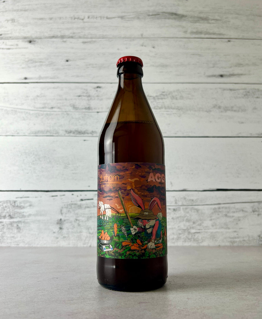 Photo of a 500 mL bottle of Durham ACG - Apple Carrot Ginger Cider