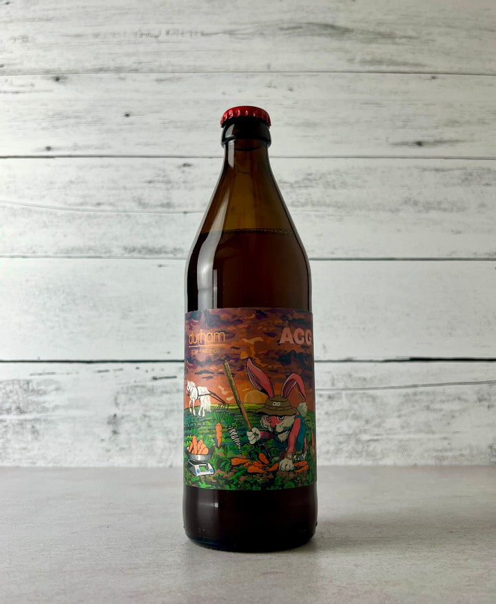 Photo of a 500 mL bottle of Durham ACG - Apple Carrot Ginger Cider