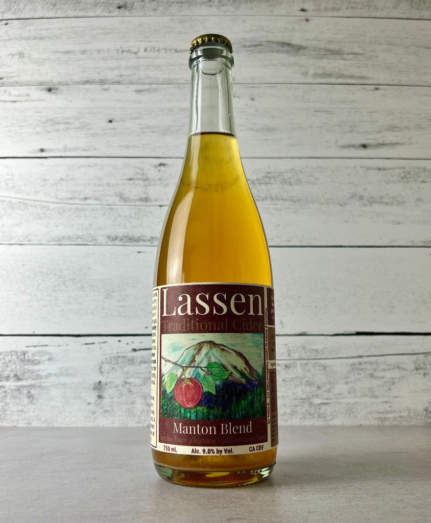 Photo of a 750 mL bottle of Lassen Traditional Cider Manton Blend