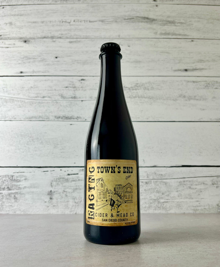 Photo of a 500 mL bottle of Raging Cider & Mead Co Town's End Cider