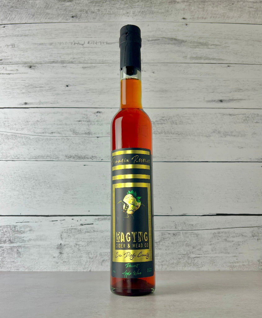 Photo of a 375 mL bottle of Raging Cider & Mead Co. Pommeau Reserve - Sand Diego County - Dessert Apple Wine