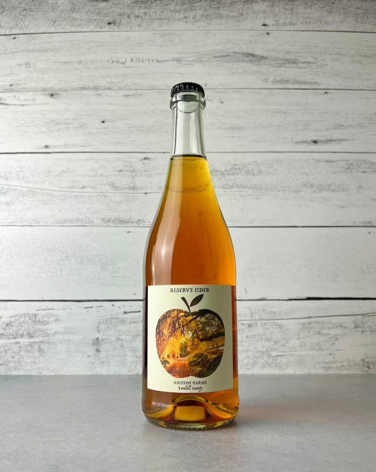 750 mL bottle of Kristof Farms Reserve Cider