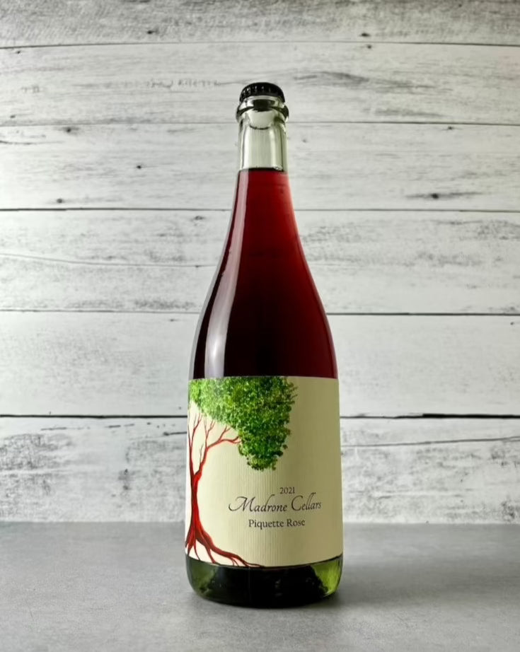750 mL bottle of Madrone Cellars 2021 Piquette Rose wine