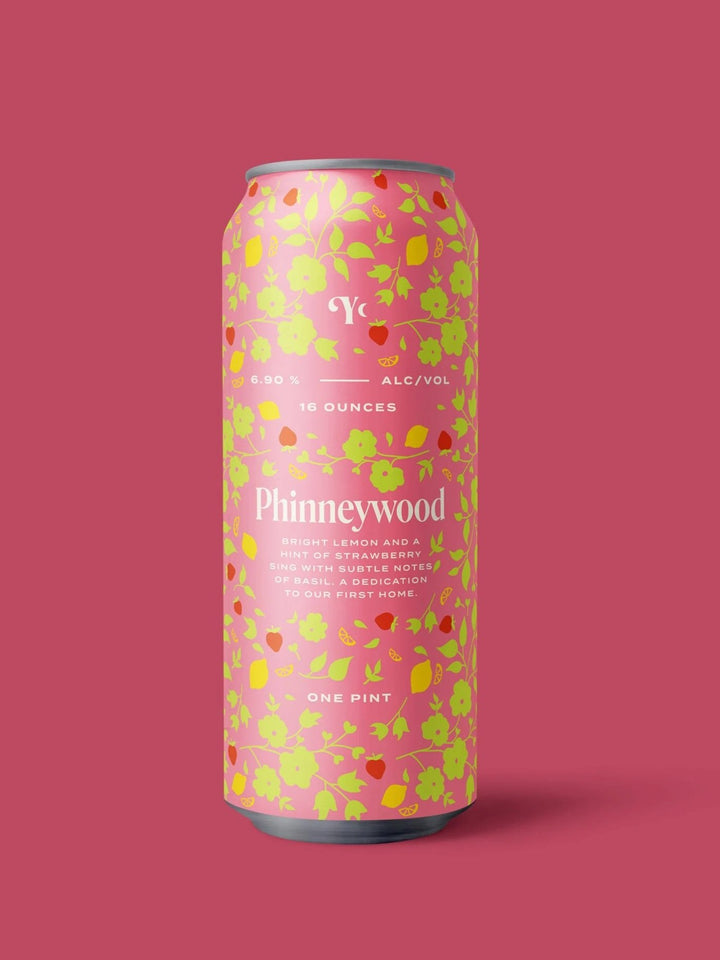 Yonder Cider - Phinneywood Strawberry & Lemon Cider (16 oz)