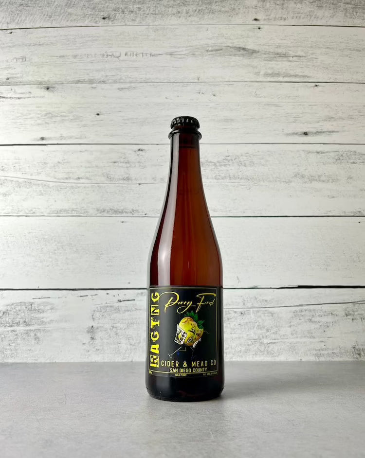 500 mL bottle of Raging Cider Perry Feral