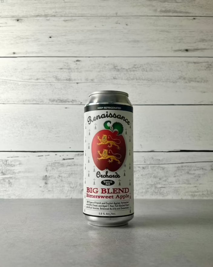 16 oz can of Renaissance Orchards Big Blend Bittersweet Apple