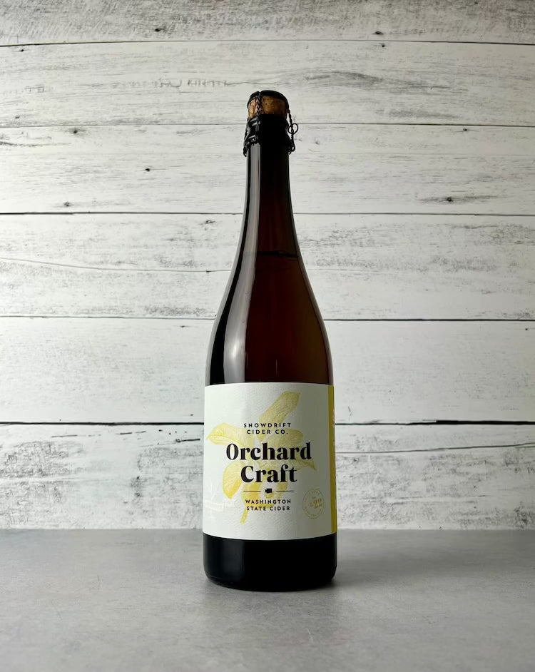 750 mL bottle of Snowdrift Cider Co. Orchard Craft - Washington State Cider