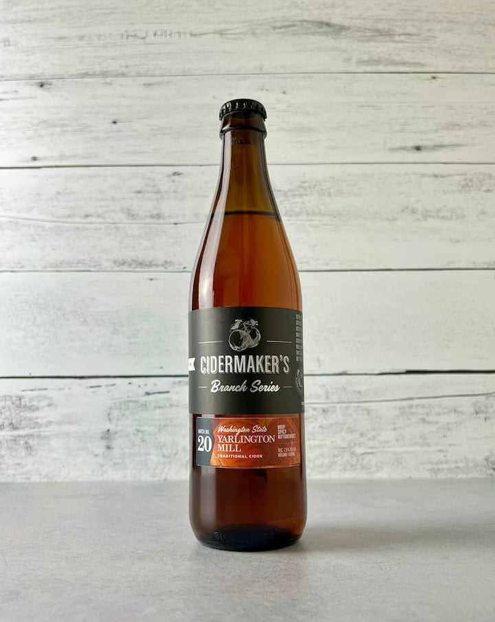 500 mL bottle of Snowdrift Cidermaker's Branch Series Yarlington Mill Cider - Batch 20