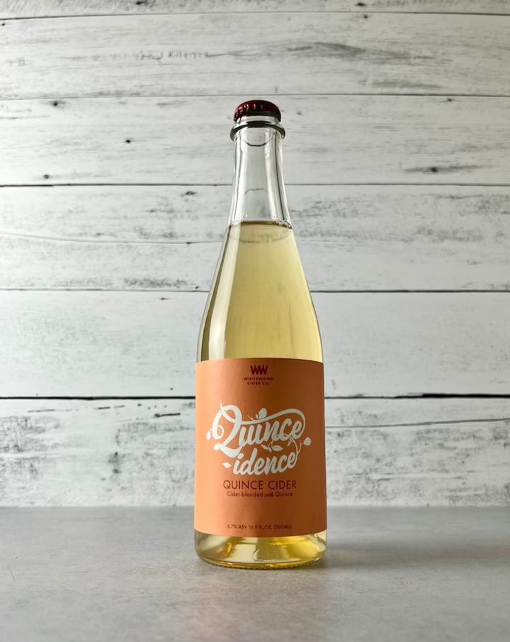500 mL bottle of Whitewood Cider Quince-idence - quince cider
