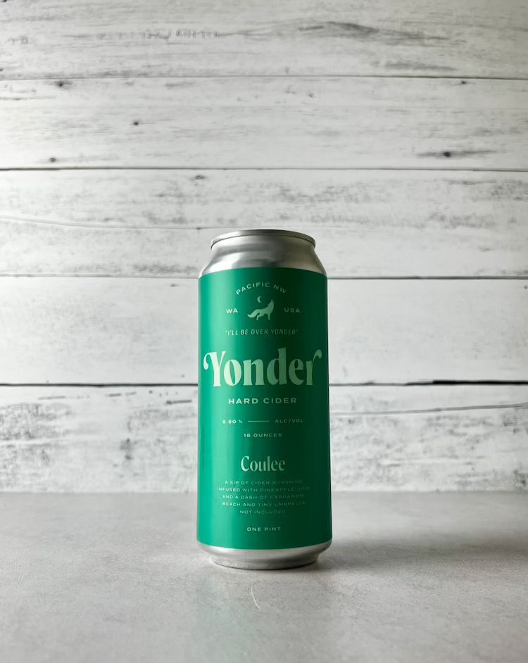 16 oz can of Yonder Hard Cider - Coulee