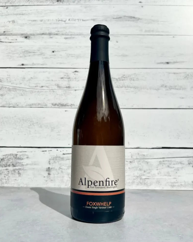 750 mL bottle of Alpenfire Foxwhelp Estate Single Varietal Cider