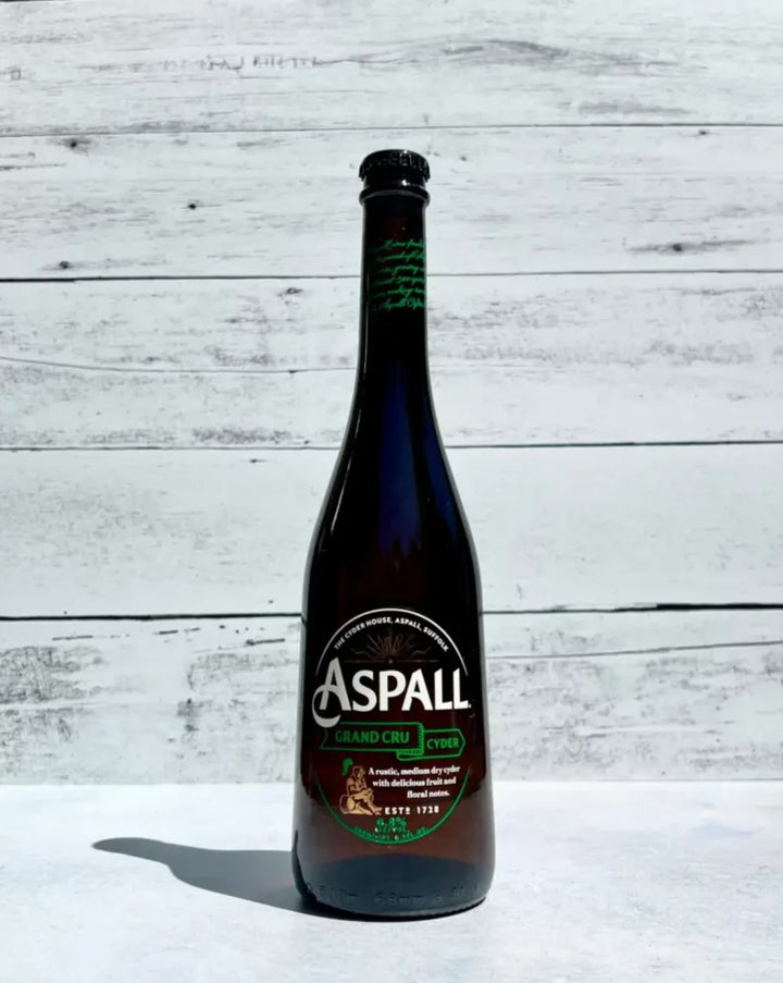 500 mL bottle of Aspall Grand Cru Cyder