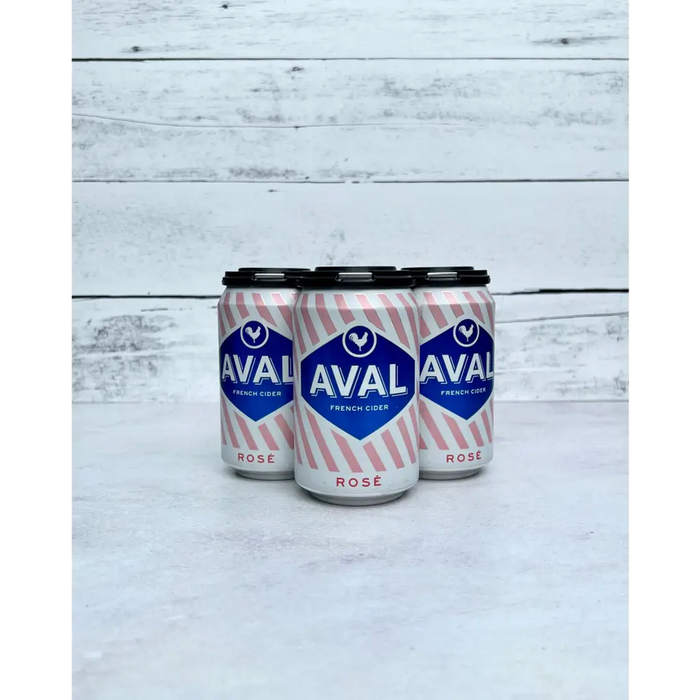 4-pack of 12 oz cans of Aval French Cider - Rosé