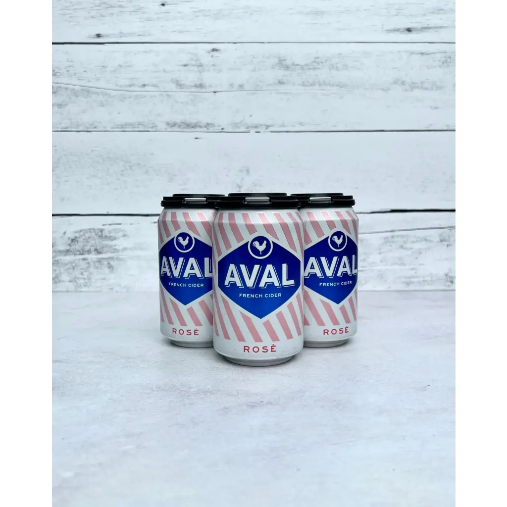 4-pack of 12 oz cans of Aval French Cider - Rosé