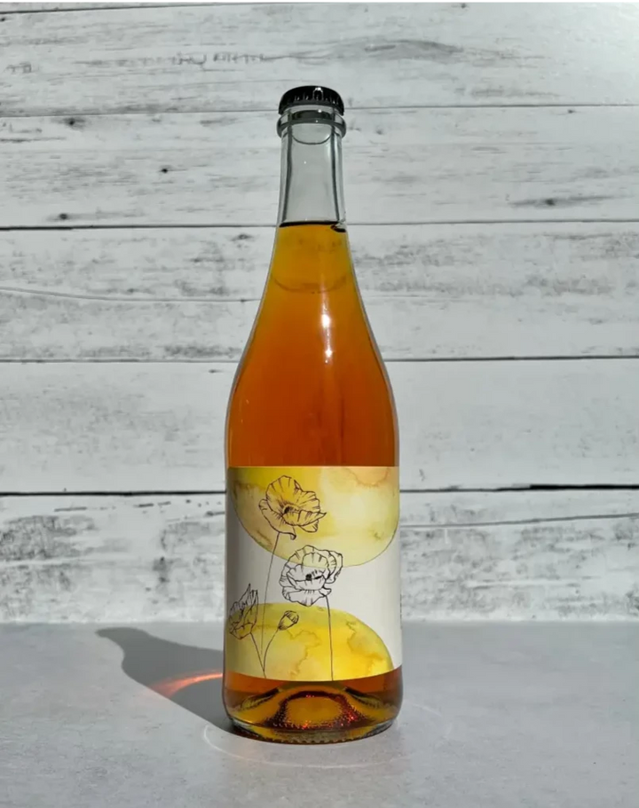 750 mL bottle of Bauman's Cider Forbidden Fruit Muscat apple grape coferment