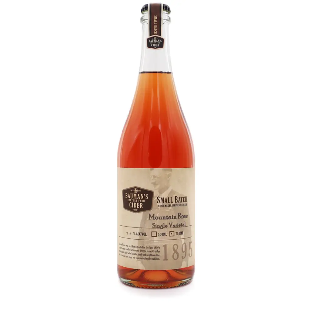Bauman’s Cider - Mountain Rose Single Varietal (750 mL) - Cider - Bauman’s Cider Co. Hard Cider
