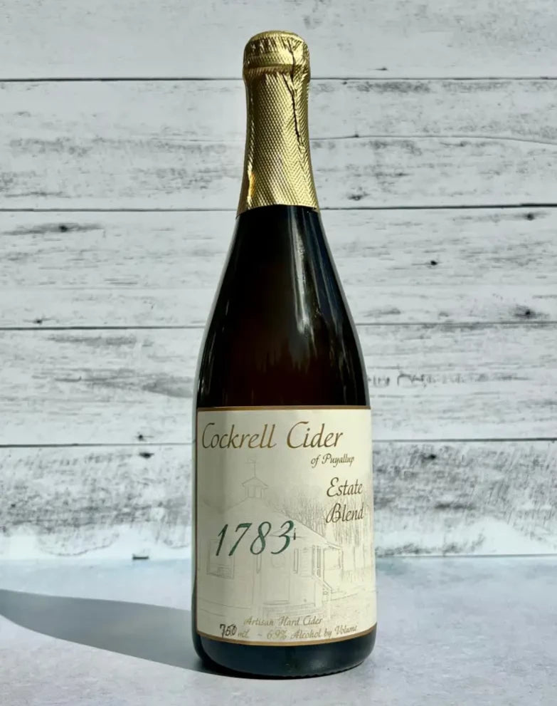 750 mL bottle of Cockrell Cider Estate Blend 1783
