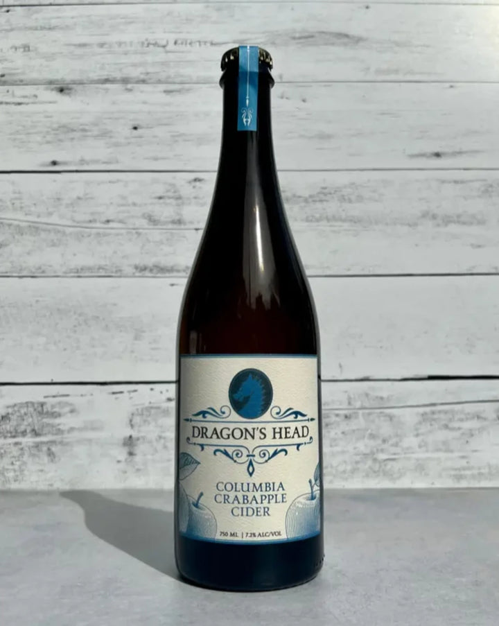 750 mL bottle of Dragon's Head Columbia Crabapple Cider