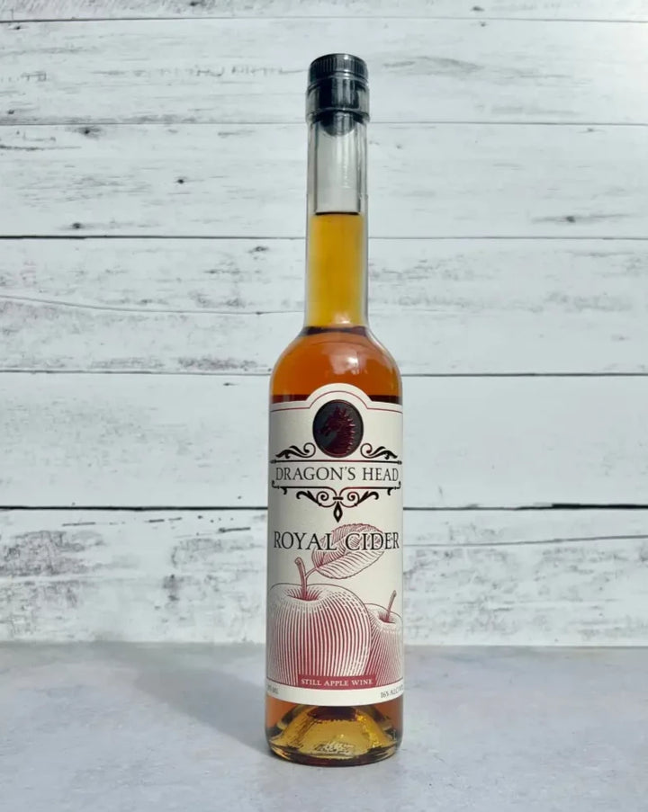 375 mL longneck bottle of Dragon's Head Royal Cider - Still Apple Wine