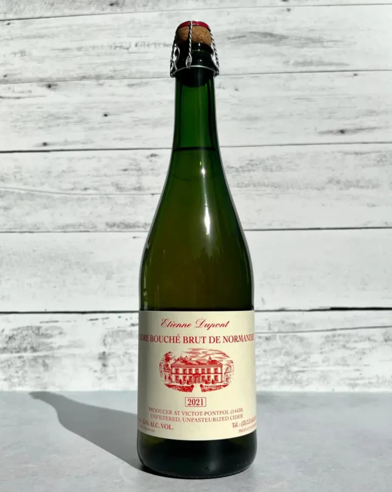 750 mL bottle of Etienne Dupont Cidre Bouché Brut De Normandie 2021