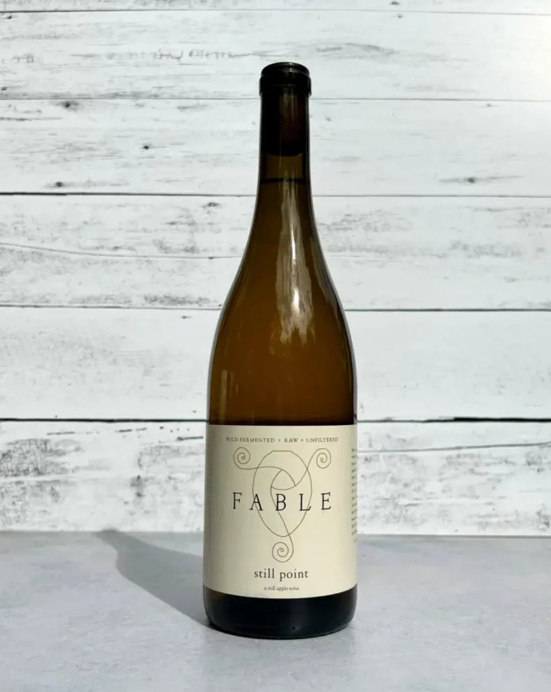 750 mL bottle of Fable Farm Still Point cider - a still apple wine - Wild Fermented - Raw - Unfiltered