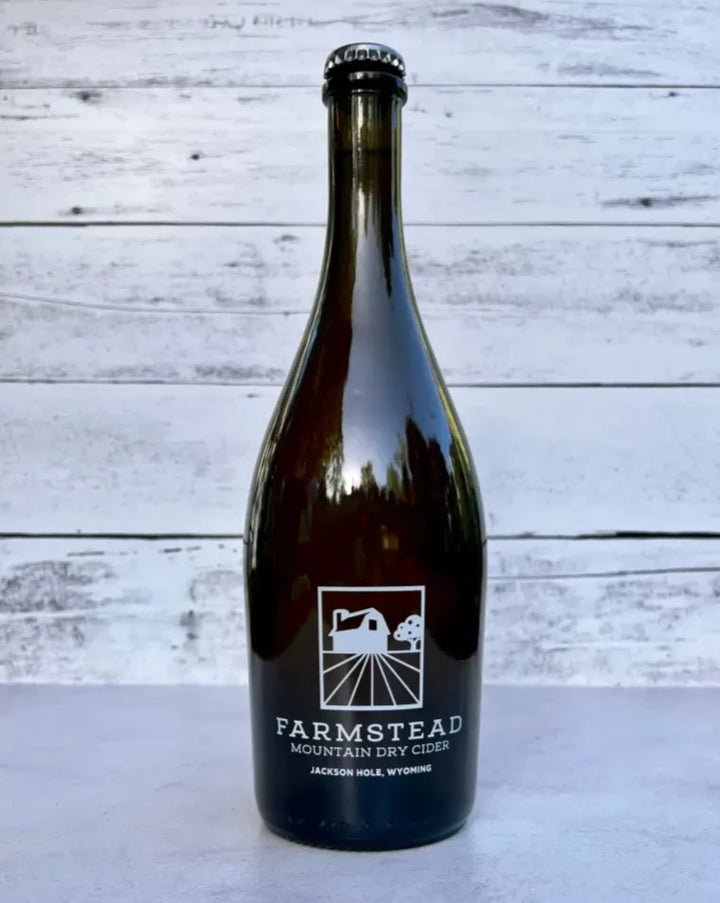 750 mL bottle of Farmstead Mountain Dry Cider