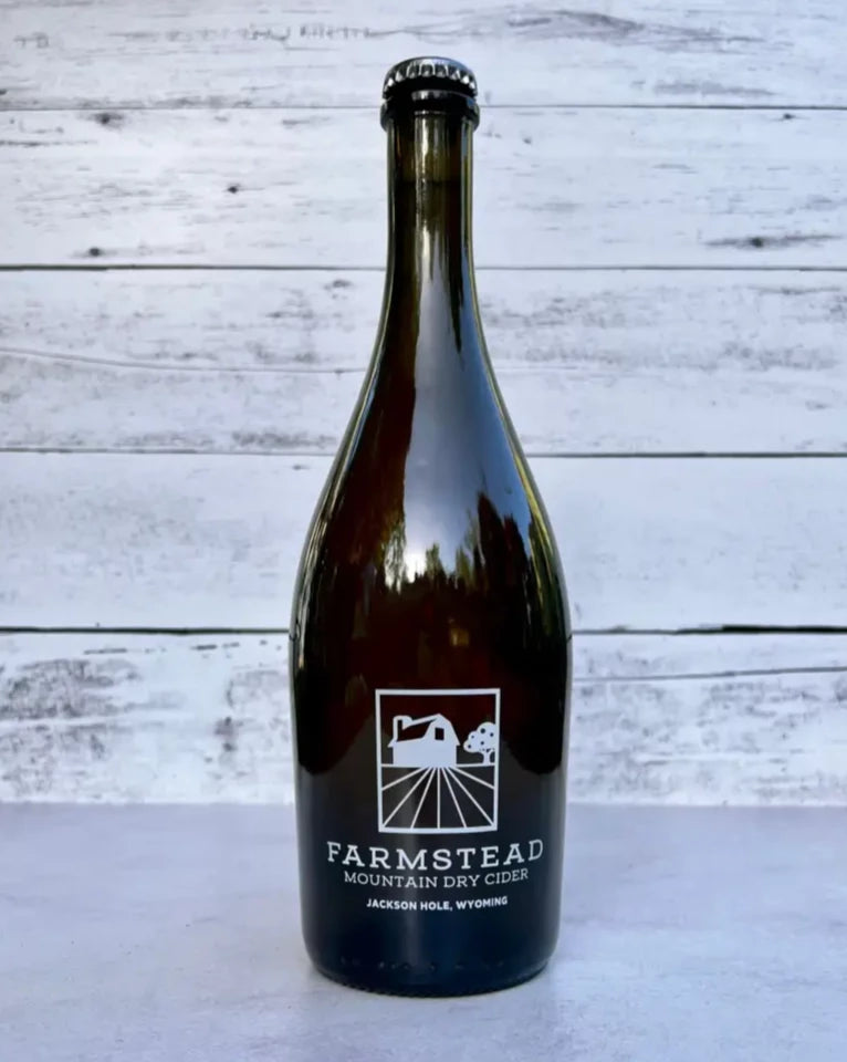 750 mL bottle of Farmstead Mountain Dry Cider