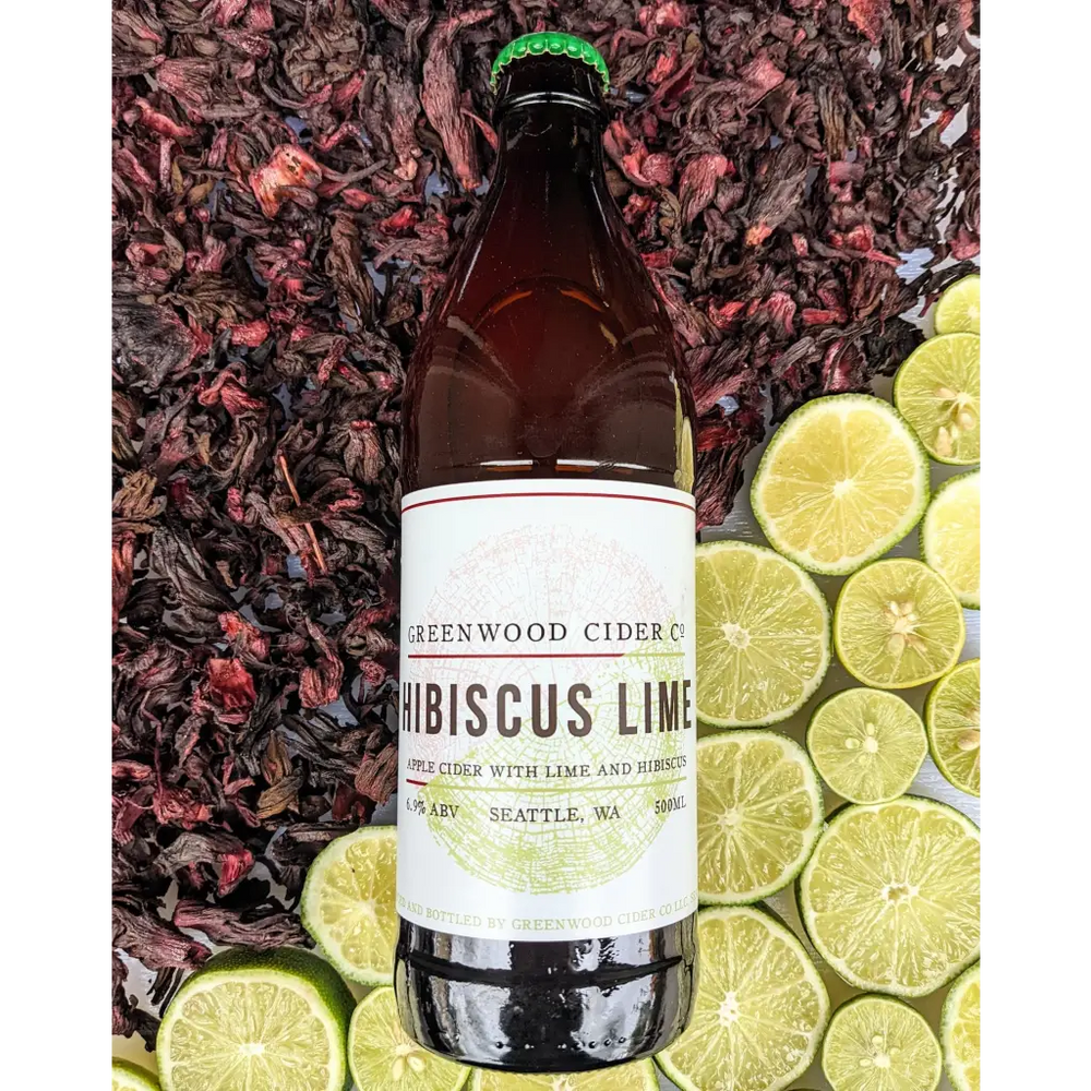 Greenwood Cider - Hibiscus Lime (500 mL) - Company Hard
