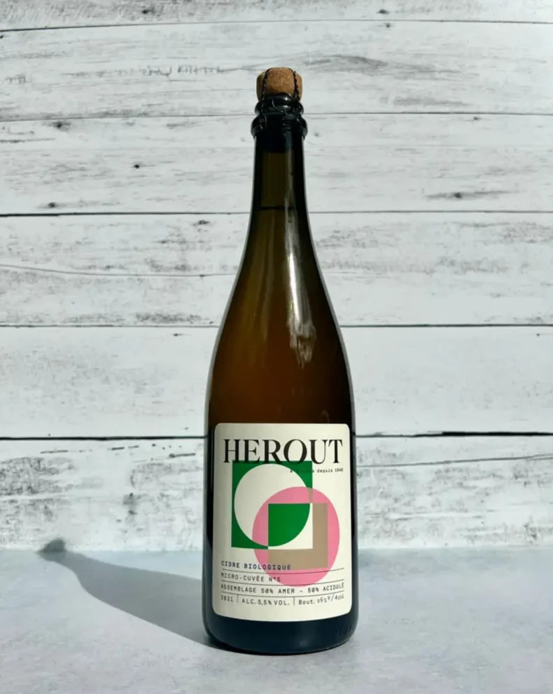 750 mL bottle of Herout Micro-Cuvee No. 5 2020 organic cider