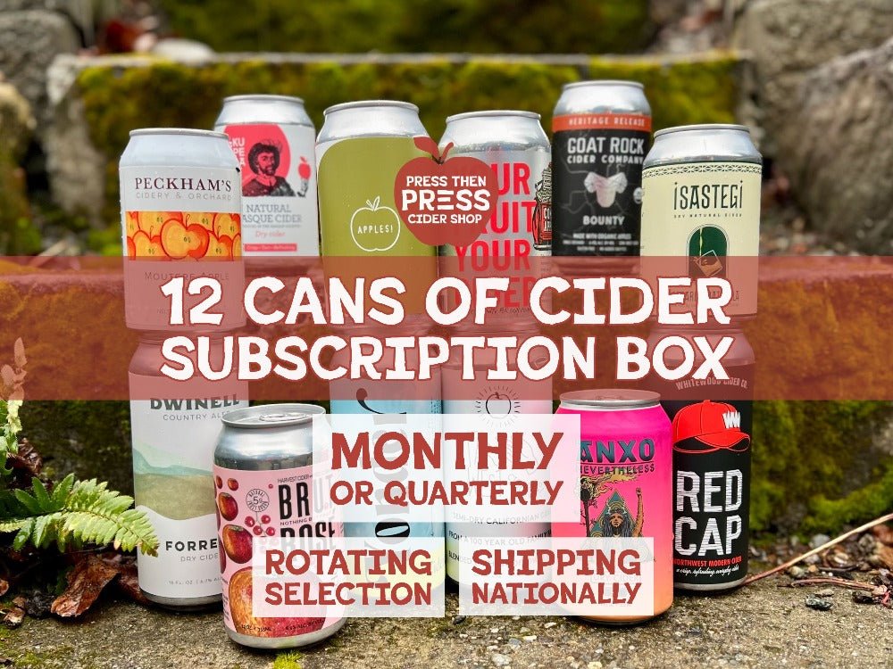 12 Cans of Cider - Cider Club Subscription Box - Cider Club - Press Then Press Cider Bundles Hard Cider