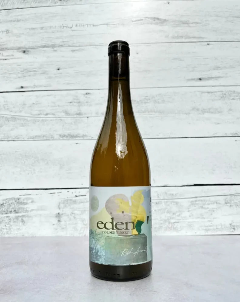 750 mL bottle of Eden Golden Russet single varietal cider