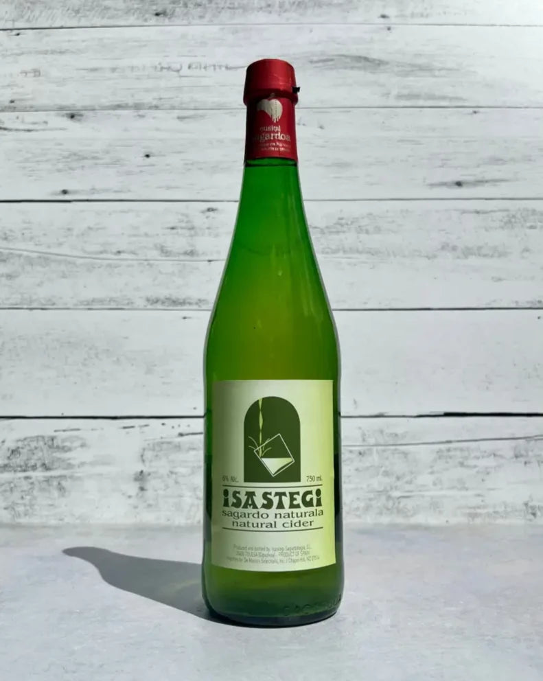 750 mL bottle of Isastegi Sagardo Naturala natural cider