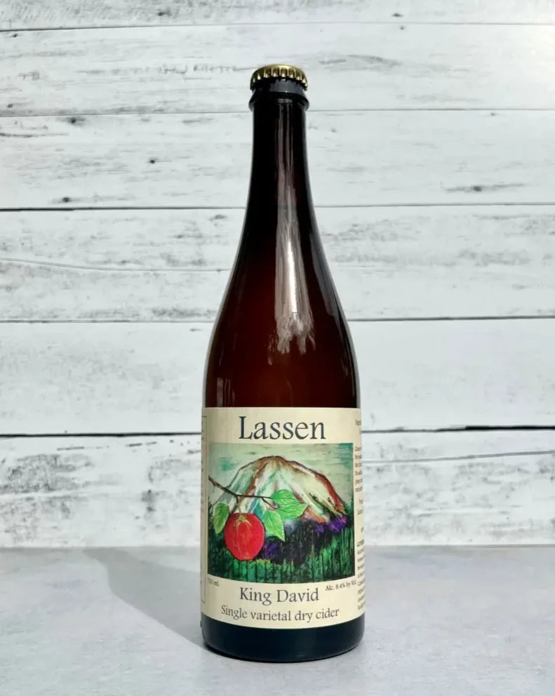 750 mL bottle of Lassen King David Single Varietal Dry Cider