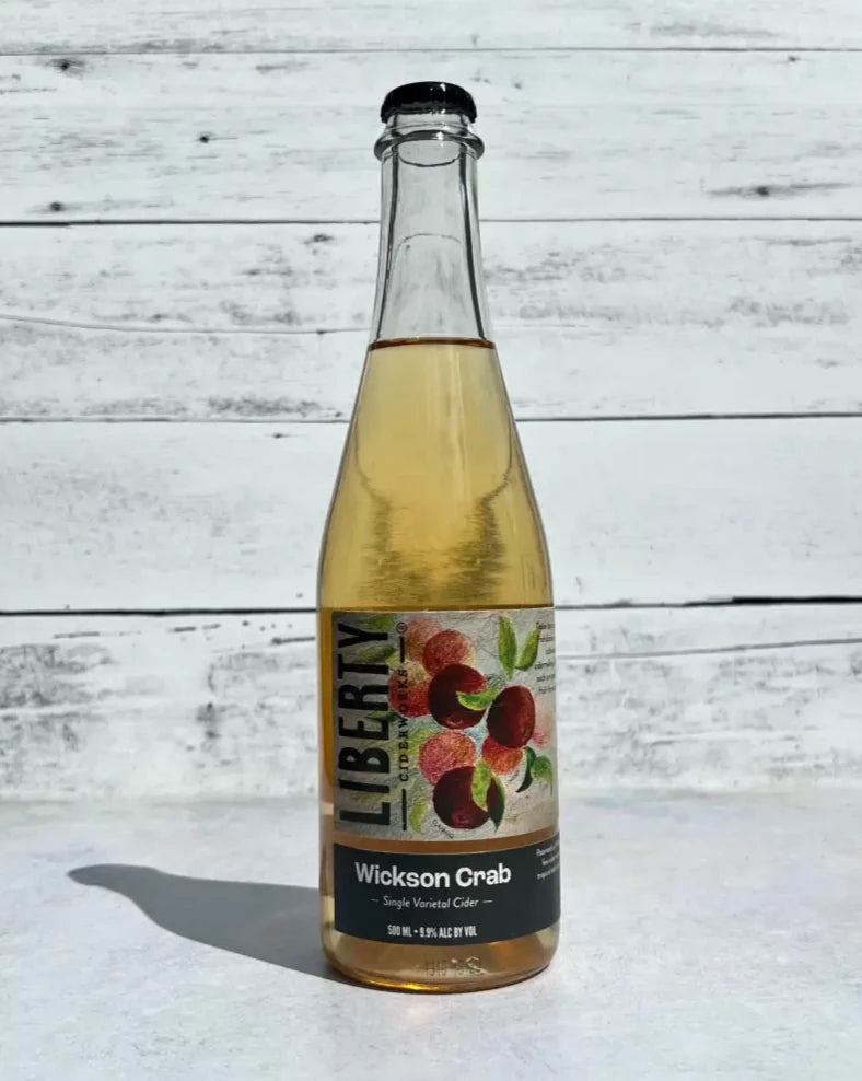 500 mL bottle of Liberty Ciderworks Wickson Crab - Single Varietal Cider