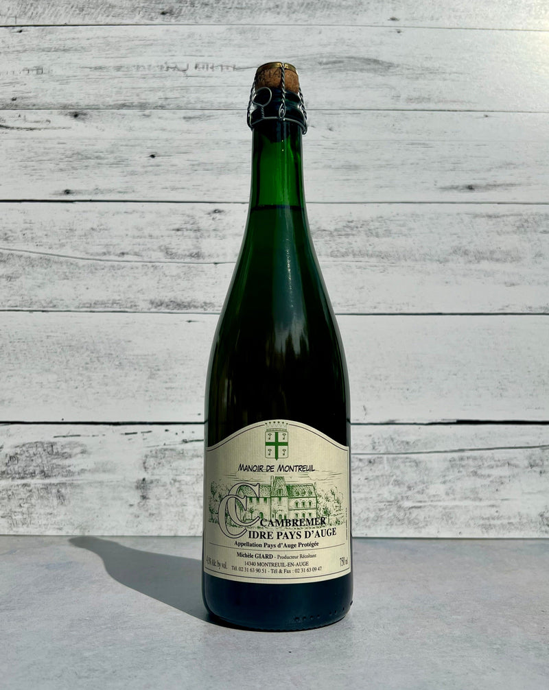 750 mL bottle of Manoir de Montreuil Cider Pays D'Auge Cambremer