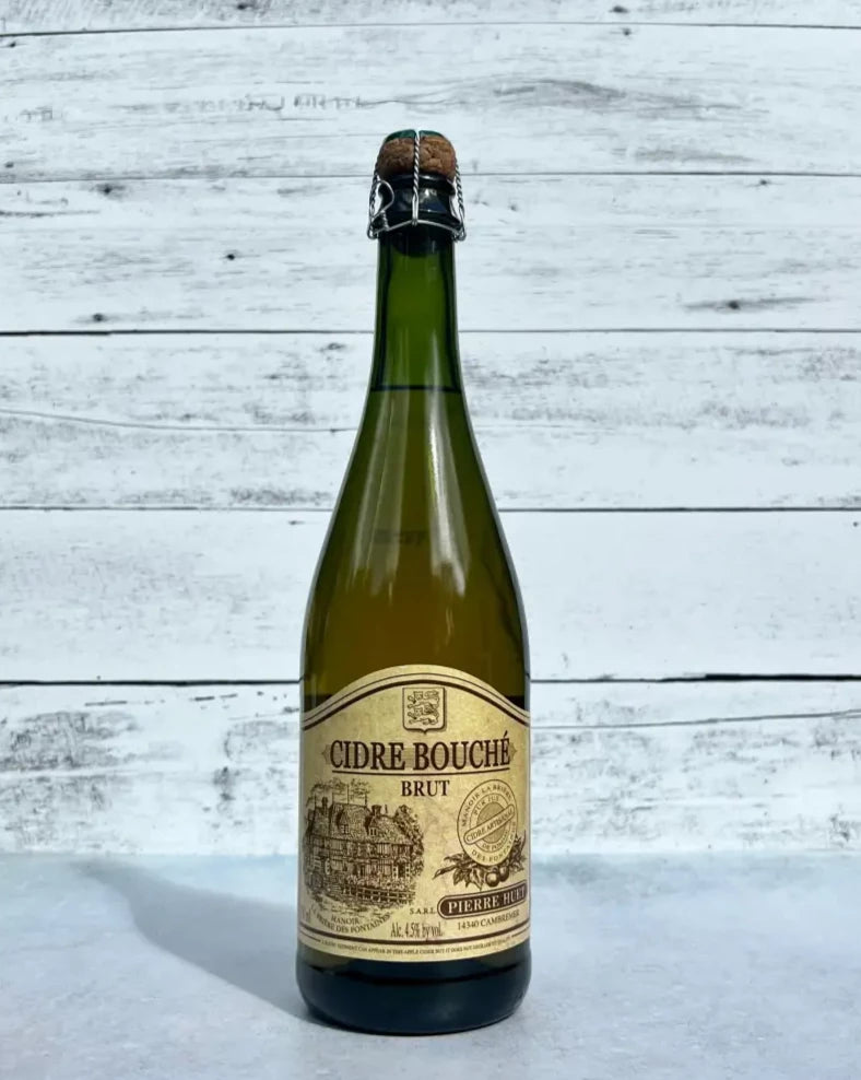 750 mL bottle of Pierre Huet Cidre Bouché Brut Cider
