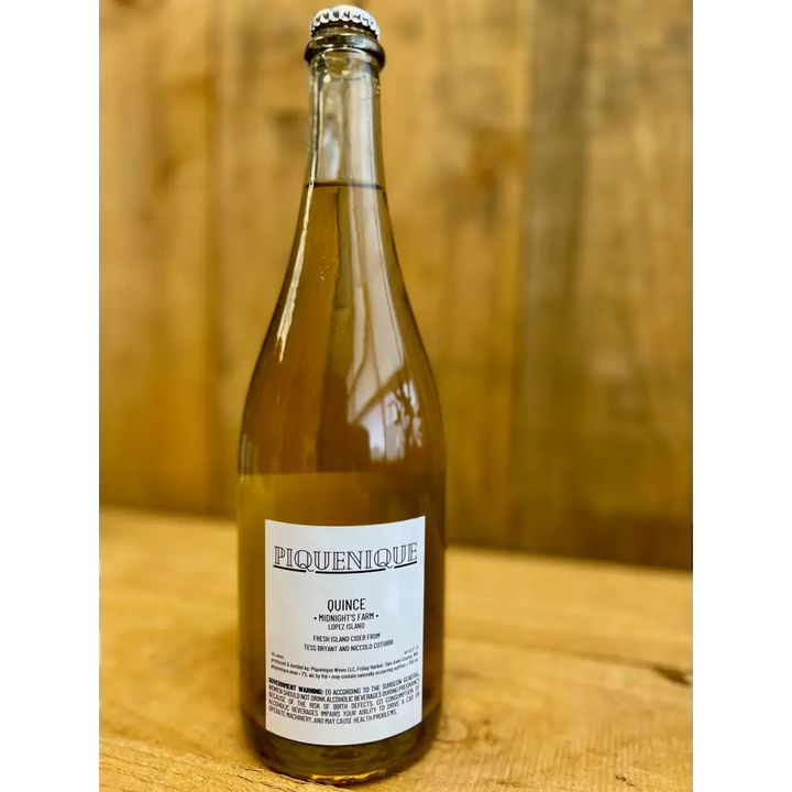 Piquenique Wines - Quince Cider 2021 (750 mL) - Cider - Piquenique Wines & Ciders Hard Cider