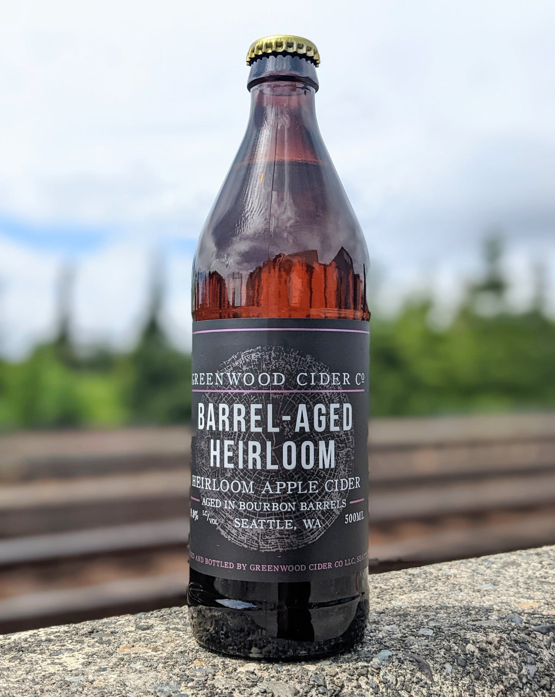 Greenwood Cider - Barrel-Aged Heirloom Cider (500 mL)