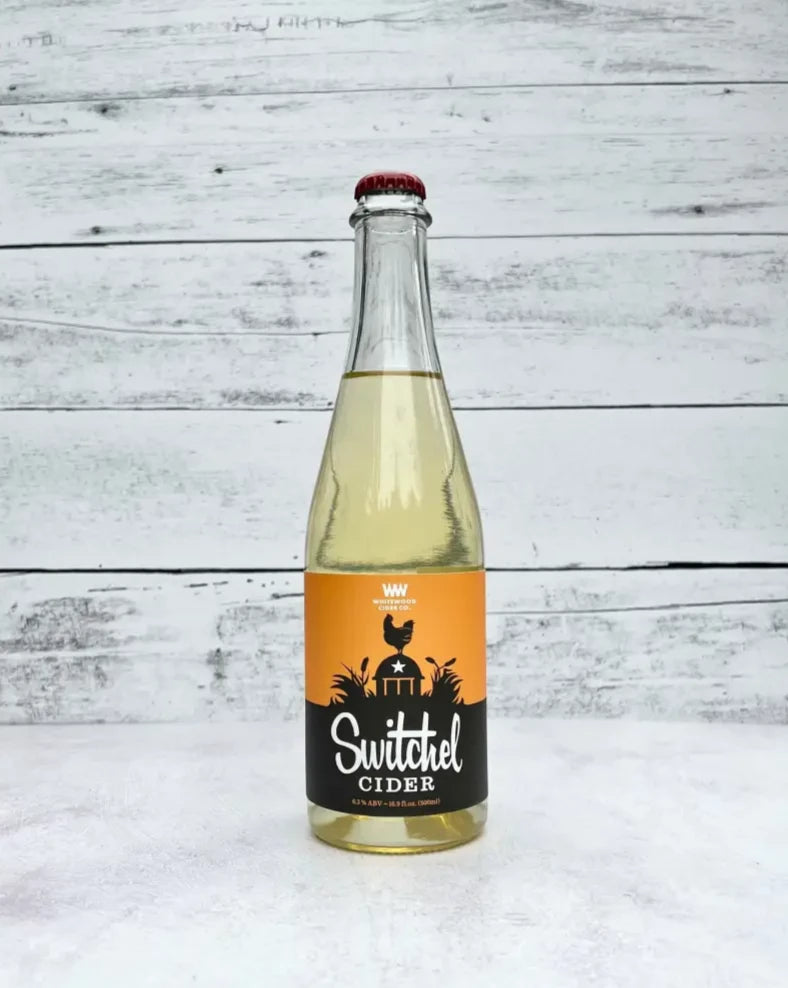 500 mL bottle of Whitewood Cider Co. Switchel Cider - ginger cider