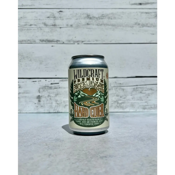 12 oz can of Wildcraft Premium Hard Cider