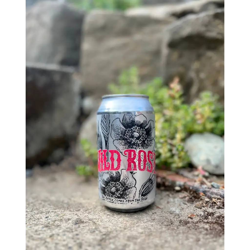 12 oz can of Wildcraft Ciderworks Wild Rose
